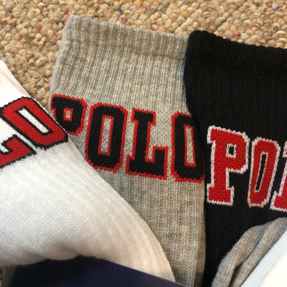 🆕 Polo Ralph Lauren Classic Crew Socks 6 Pack - Picture 6 of 10